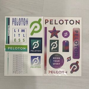 Peloton Multicolor Logo Sticker Collection
